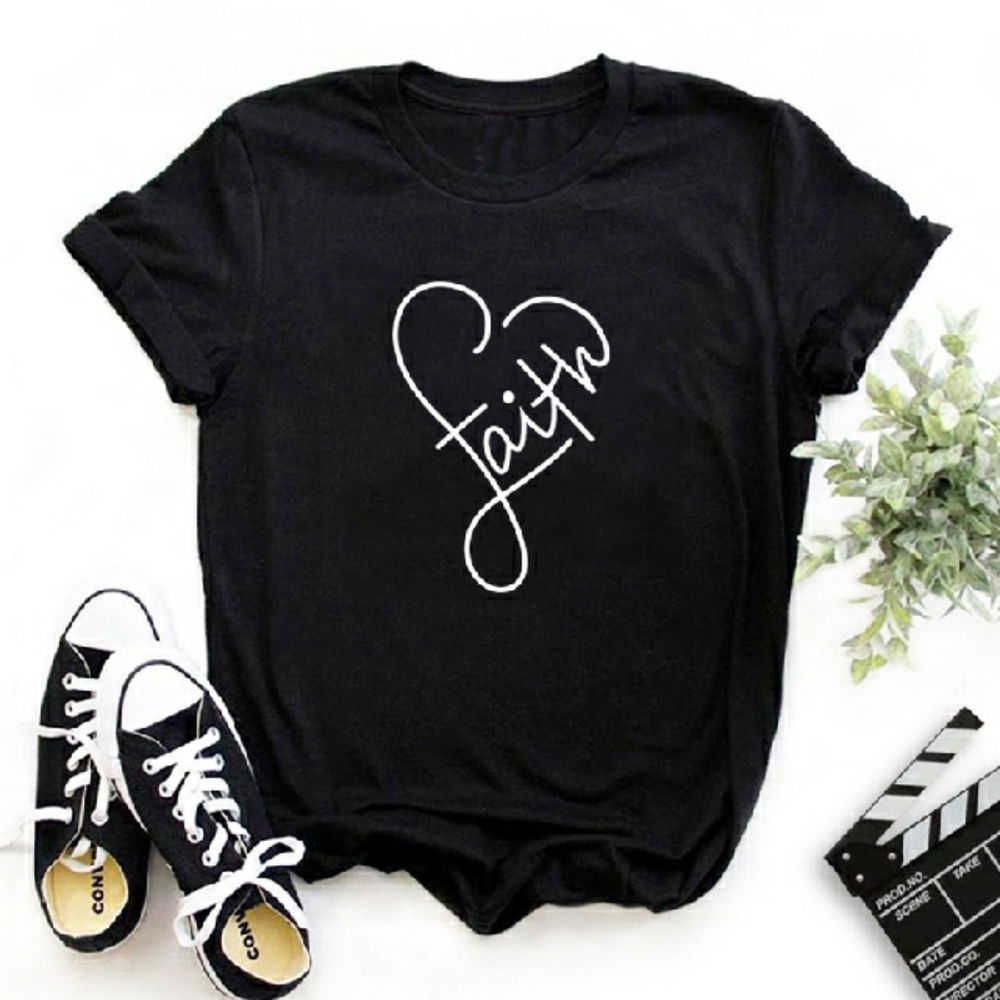 FAITH BLACK Tee Shirt
